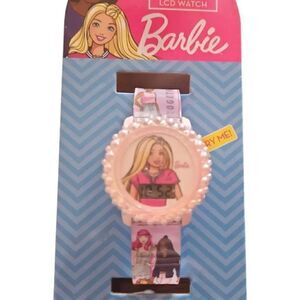 Barbie LED pink kids watch